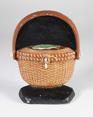 Nantucket Basket Limited Edition Door Stop by Oak & Ivory 1995