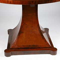 Antique Compass Rose Multi-Wood Inlaid Center Table