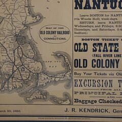 Old Colony Line Cottage City Oak Bluffs, Martha Vineyard, and Nantucket Poster, Boston 1886