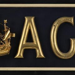 U.S. Agent Gilt Sign