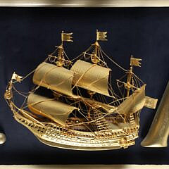 U.S. Agent Gilt Sign, 20th Century