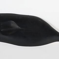 1976 Carved Wood Whale by J.J. Baker, Mashpee, Massachusetts