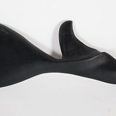 1976 Carved Wood Whale by J.J. Baker, Mashpee, Massachusetts