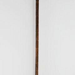 Carved Mechanical Monkey Head Walking Stick, 19th Century