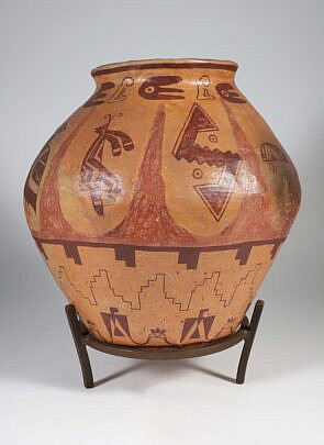 Mata Ortiz Style Earthenware Jar, Mexico, 20th Century