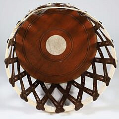 Contemporary Bone and Cocobolo Knitting Basket