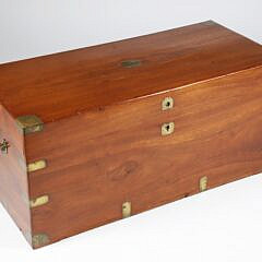Antique Brass Bound Camphorwood Trunk