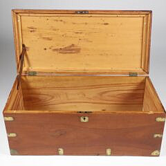 Antique Brass Bound Camphorwood Trunk
