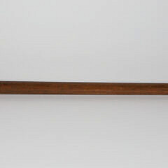 Shagreen Walrus Head Grip Walking Stick, 19th Century