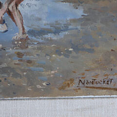 Oil on Panel “Nantucket Beach Scene”, circa 1969