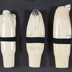 Three Antique Inuit Animal Carvings