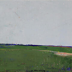 Anne Packard Oil on Canvas Landscape Titled “Flatlands”