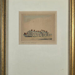 Scarce Doris and Richard Beer Nantucket Watercolor on Paper “Old South Wharf”, 20th century