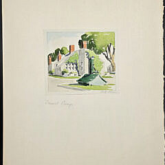 Scarce Doris and Richard Beer Nantucket Watercolor on Paper, “Sconset Pump”