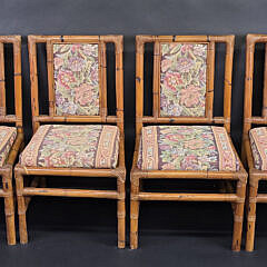 Set of Four Vintage Bamboo Side Chairs, 20th century