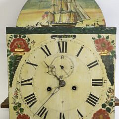 Nantucket Cherry Wood Tall Case Clock, circa 1800-1820