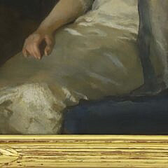 Frank Weston Benson Oil on Canvas “Portrait of Daisey Bradstreet Dewey” circa 1913