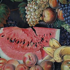 Charles Milton Barnitz Oil on Artist’s Board “Still Life of Summer Fruits”