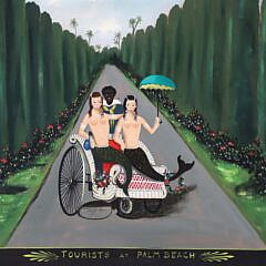 Ralph Cahoon Jr. Oil on Masonite “Tourists at Palm Beach”