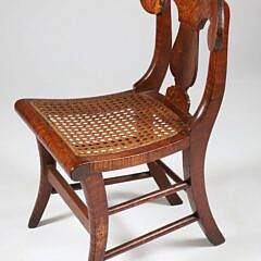 American Curly Maple Youth Chair, circa 1840