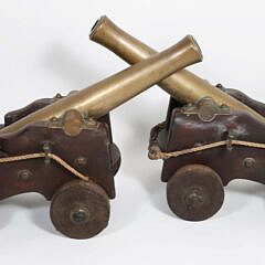 Pair of 19th Century Bronze Yacht Signal Salute Cannons