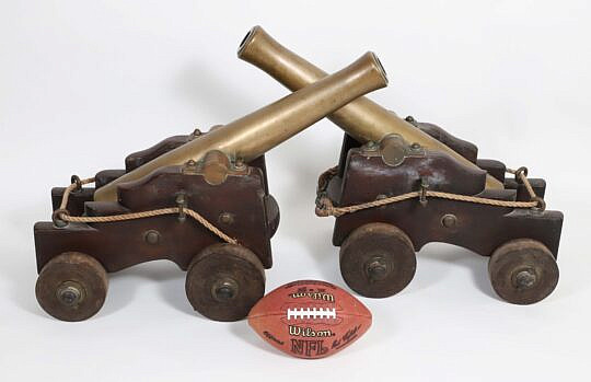 Pair of 19th Century Bronze Yacht Signal Salute Cannons