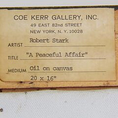 Early Robert Stark Jr.  Oil on Canvas “A Peaceful Affair”