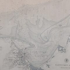 1894 Map of Nantucket Harbor, Published 1894 by the United States Coast and Geodetic Survey