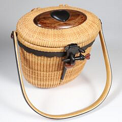 Nap A. Plank “Sweet Heart” Nantucket Friendship Party Basket, circa 2009