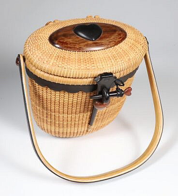 Nap A. Plank "Sweet Heart" Nantucket Friendship Party Basket, circa 2009