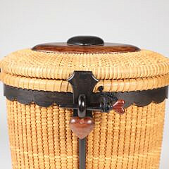 Nap A. Plank “Sweet Heart” Nantucket Friendship Party Basket, circa 2009