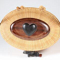 Nap A. Plank “Sweet Heart” Nantucket Friendship Party Basket, circa 2009