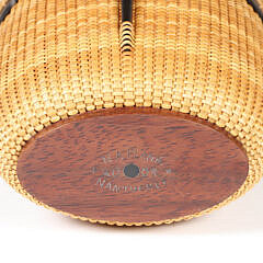 Nap A. Plank “Sweet Heart” Nantucket Friendship Party Basket, circa 2009