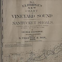 No. 1 Eldridges’ New Chart of Vineyard Sound, Nantucket Shoals, and Boston, 1899