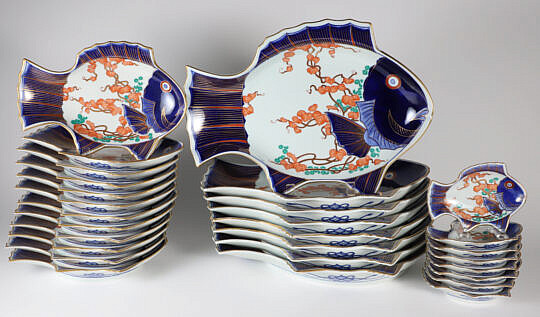 Imari Fish Plates