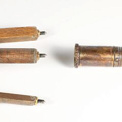 Rare System Grain Tester Shagreen Shaft Cane 19th Century