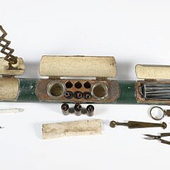 Rare System Grain Tester Shagreen Shaft Cane 19th Century