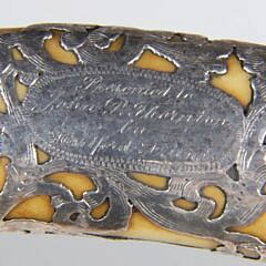 Silver Overlay L-Grip Cane 19th Century
