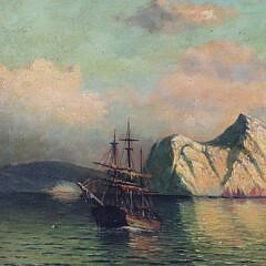 Oil on Canvas “Marine Scene”, 19th Century