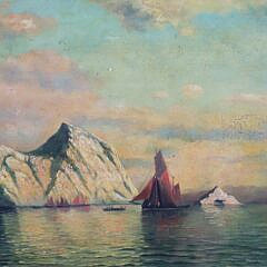 Oil on Canvas “Marine Scene”, 19th Century