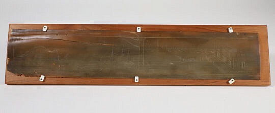 American Scrimshaw Baleen Plaque, 19th Century