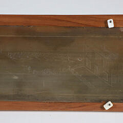 American Scrimshaw Baleen Plaque, 19th Century
