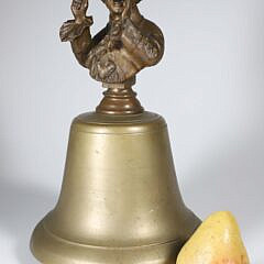 Vintage Bronze “Town Crier” Bell, 19th / 20th Century