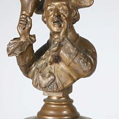 Vintage Bronze “Town Crier” Bell, 19th / 20th Century