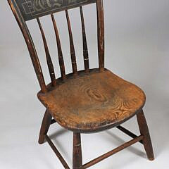 American Child’s Decorated Windsor Thumb-Back Chair, circa 1810