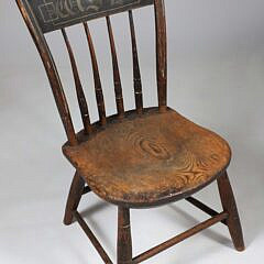 American Child’s Decorated Windsor Thumb-Back Chair, circa 1810