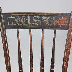 American Child’s Decorated Windsor Thumb-Back Chair, circa 1810