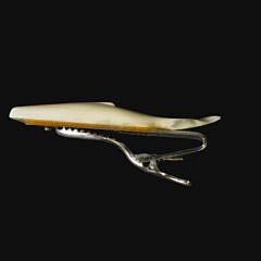 Charlie Sayle Sr. (1908-1998) Miniature Carved Whale Tie Clip