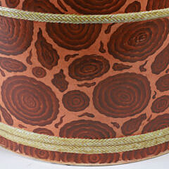 Japanese Faux Wood Porcelain Wash Basin