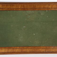 Continental Marquetry Bird Inlaid Two-Sided Serving Tray, 19th Century